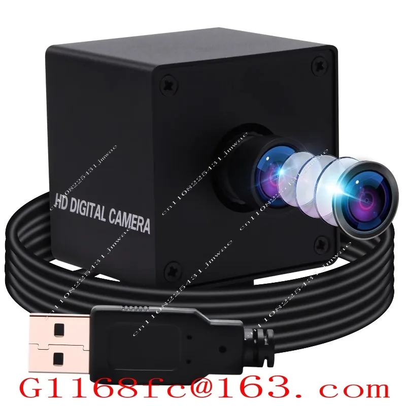 4K Distortion-free USB Mini Camera 3840X2160 30fps IMX317 8MP Industrial Webcam for Video Conferencing, 3D Printers