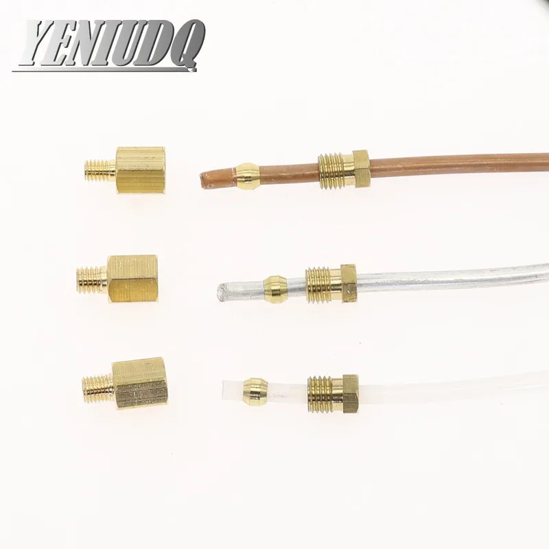 10pc Brass Double taper ferrule 4 6 8 10 12 14 20mm OD Compression Sleeve seal ring fittings Tube centralized lubrication system