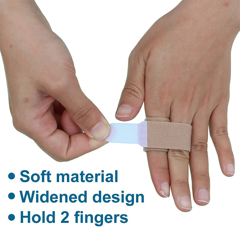 Pexmen 1/2/5/10Pcs Finger Buddy Wraps Finger Loops Tapes for Broken Jammed Swollen Finger or Dislocated Joint Finger Splints