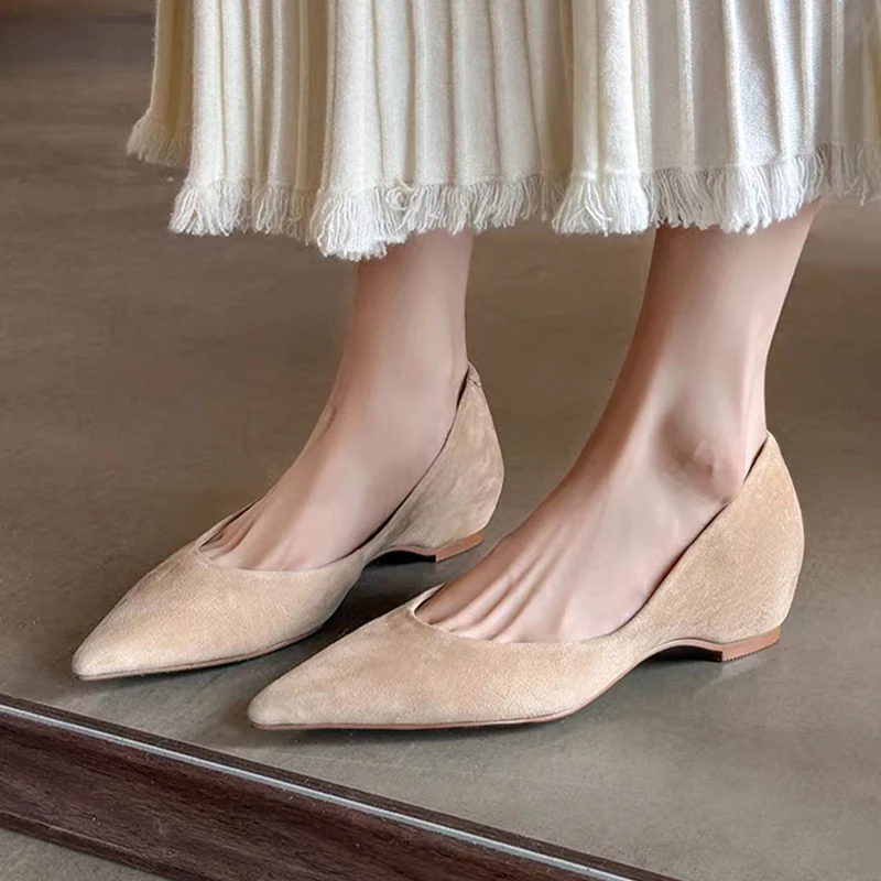 أحذية بكعب نسائي بمقدمة مدببة صنادل مكتنزة لصيف 2025 أحذية أنيقة ضحلة أحذية مكتب غير رسمية Mujer Sandalias #2