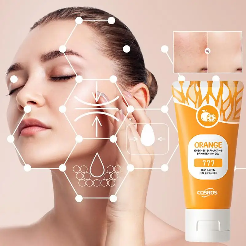 Gel exexpecant orange coréen, dissolvant de taches de fréquence, gIslande éclaircissant, peeling doux, gIslande réparateur, blanchissant, hydratant, soins de la peau, 50g