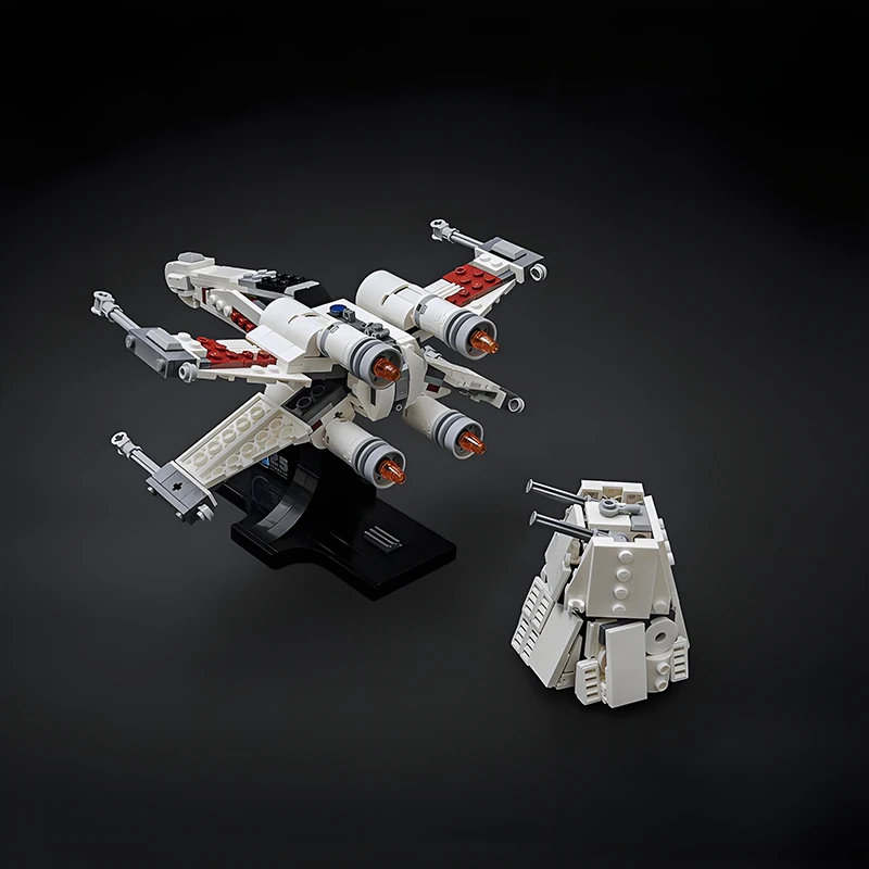 NEW 515PCS MOC Starship with the Turbo Laser Turret X-Wing Starfighter Building Blocks DIY Assembly Bricks Model Toys Gifts