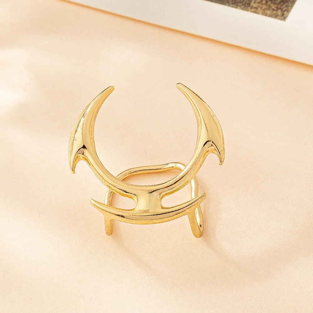 Fashionable Individual Cyberpunk Lip Studs Gothic And Simple No-Hole Lip Clips Unisex Jewelry Accessories
