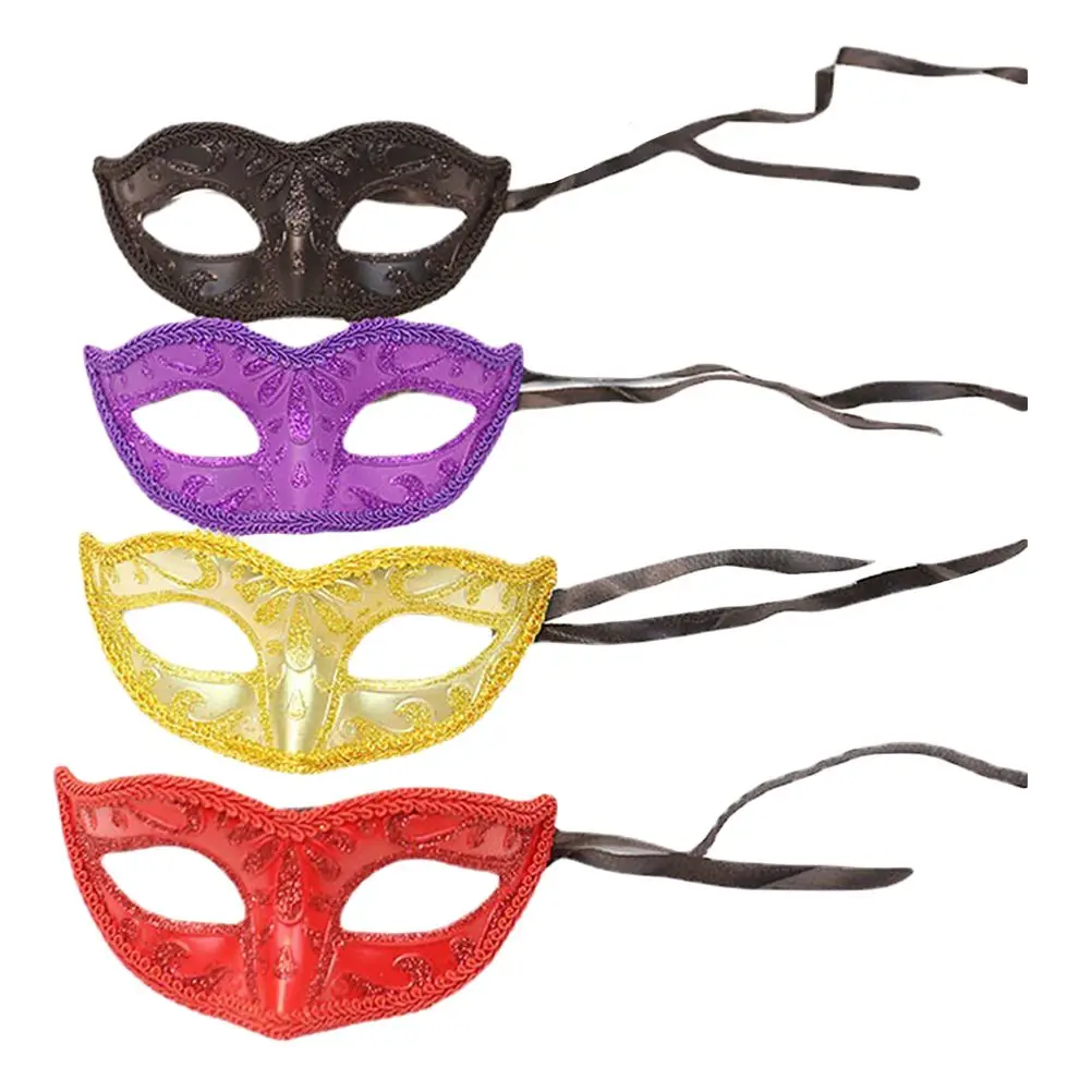 

4PCS Half Mask Plastic Carnival Party Cosplay Masks for Stage Party Mask Performance Birthday Festivals Toys