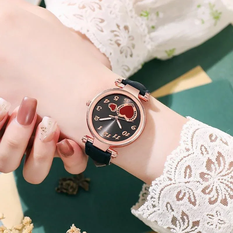 

Новые женские брендовые часы Love Watches с персиковым сердечком, кварцевые наручные часы, повседневные спортивные часы, подарки на праздники, Reloj Mujer, Montres Femmes