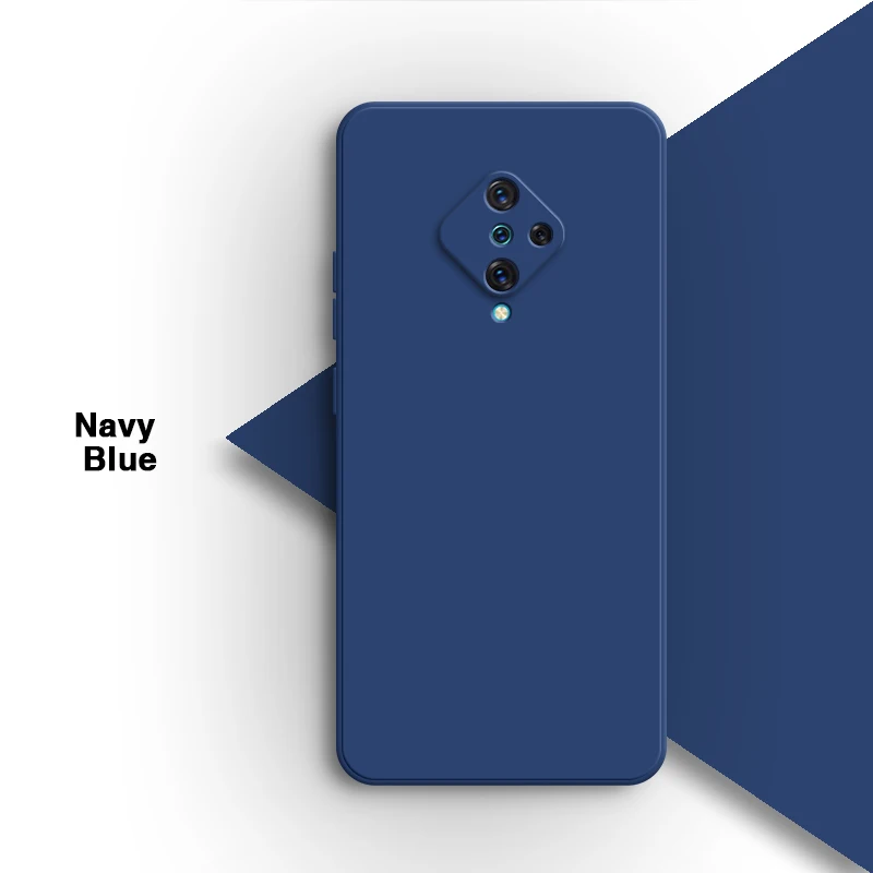 VIVO S1 Pro 6.38" 1920 PD1945F_EX 1920_20 충격 방지 소프트 뒷면 커버용 기본 오리지널 액체 실리콘 전화 케이스