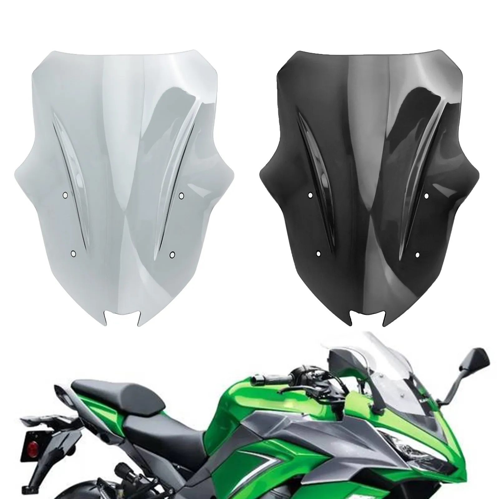 Motorcycle Windscreen Windshield For Kawasaki Ninja 1000 Z1000SX 2017-2019