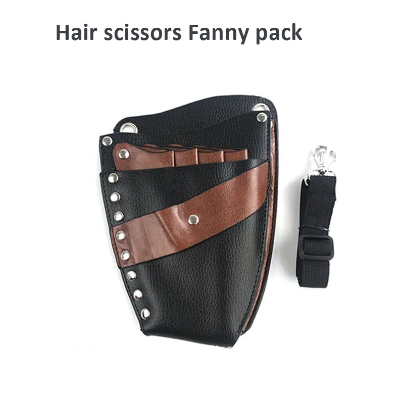 Classic Leather New Hairdresser Scissors Fanny Pack  Waist Shoulder Belt Scissors Barber Tools Bag