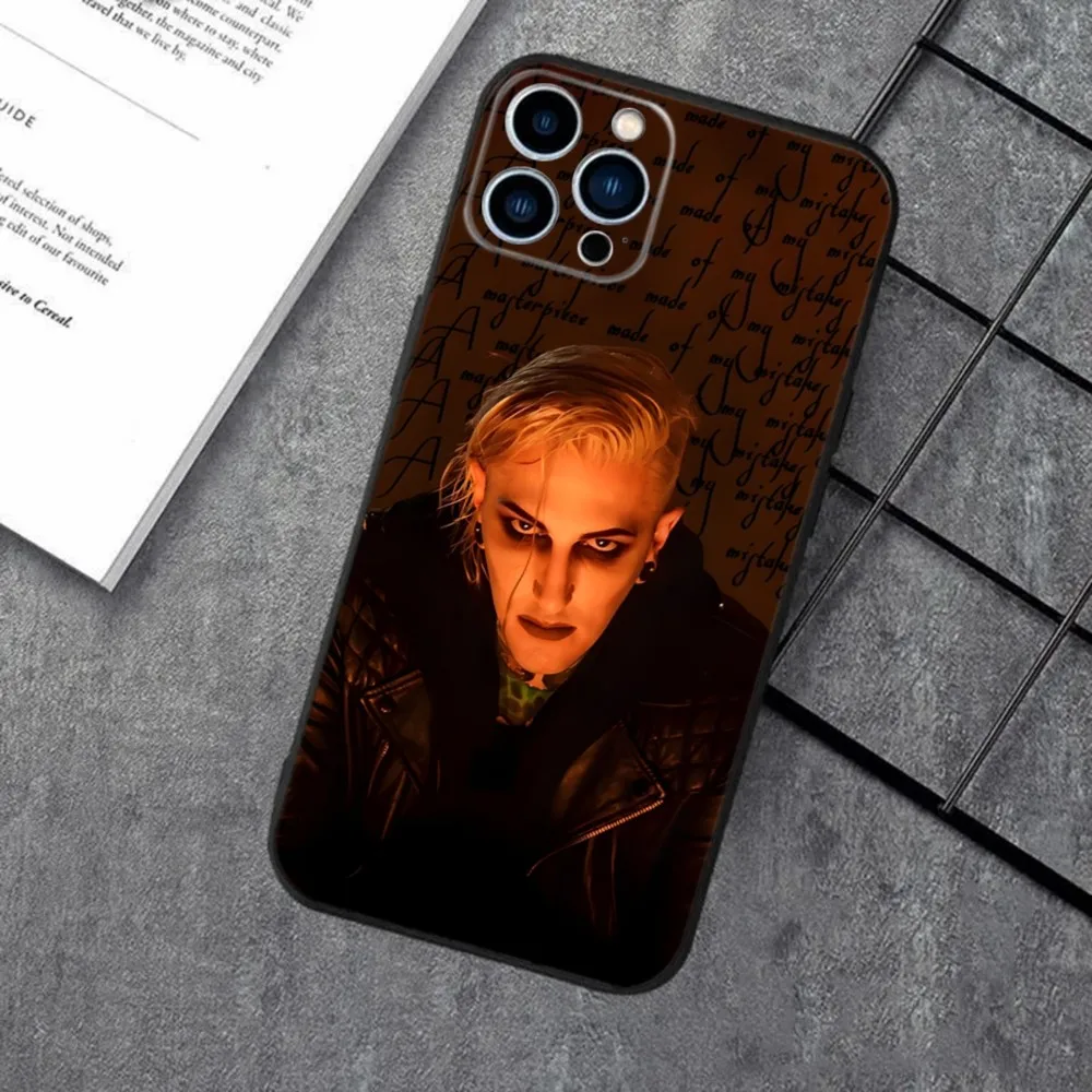 M-Motionless In White Phone Case For Apple iPhone 15,14,13,12,11,XS,XR,X,8,7,Pro,Max,Plus,mini Silicone Black Cover