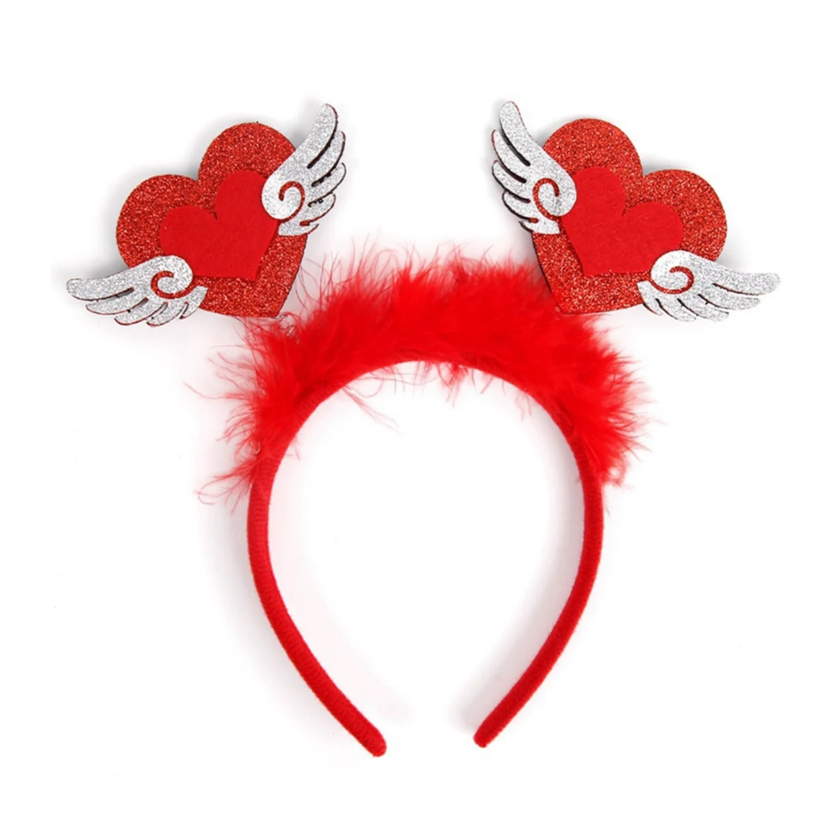 Style 6-New Valentine's Day Headband Wedding Dance Dress Romantic Photo Headband Love Feather Head Hair Fastening