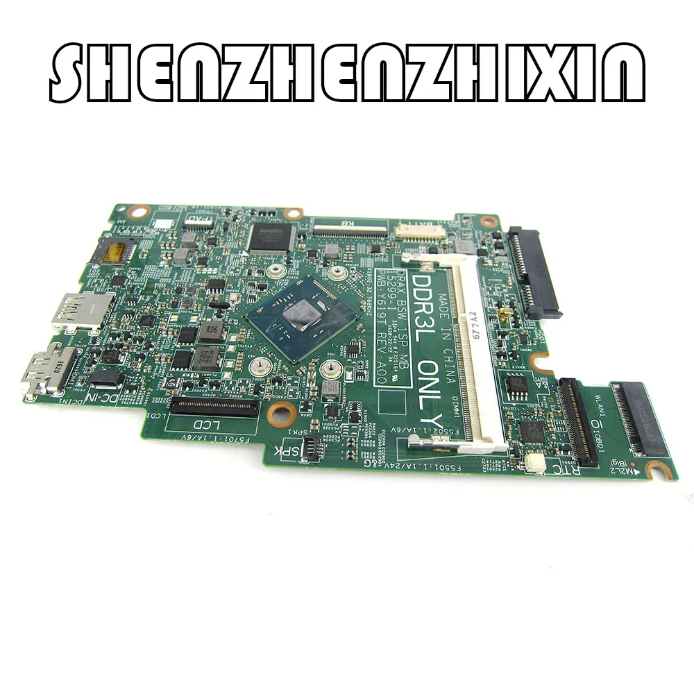 

Материнская плата CSRZSZ для ноутбука Dell Inspiron 11 3168 SR2KL N3710 CPU DRAX BSW 1SP MB 15299-2 Y619T CN-0J71V9 0J71V9 материнская плата