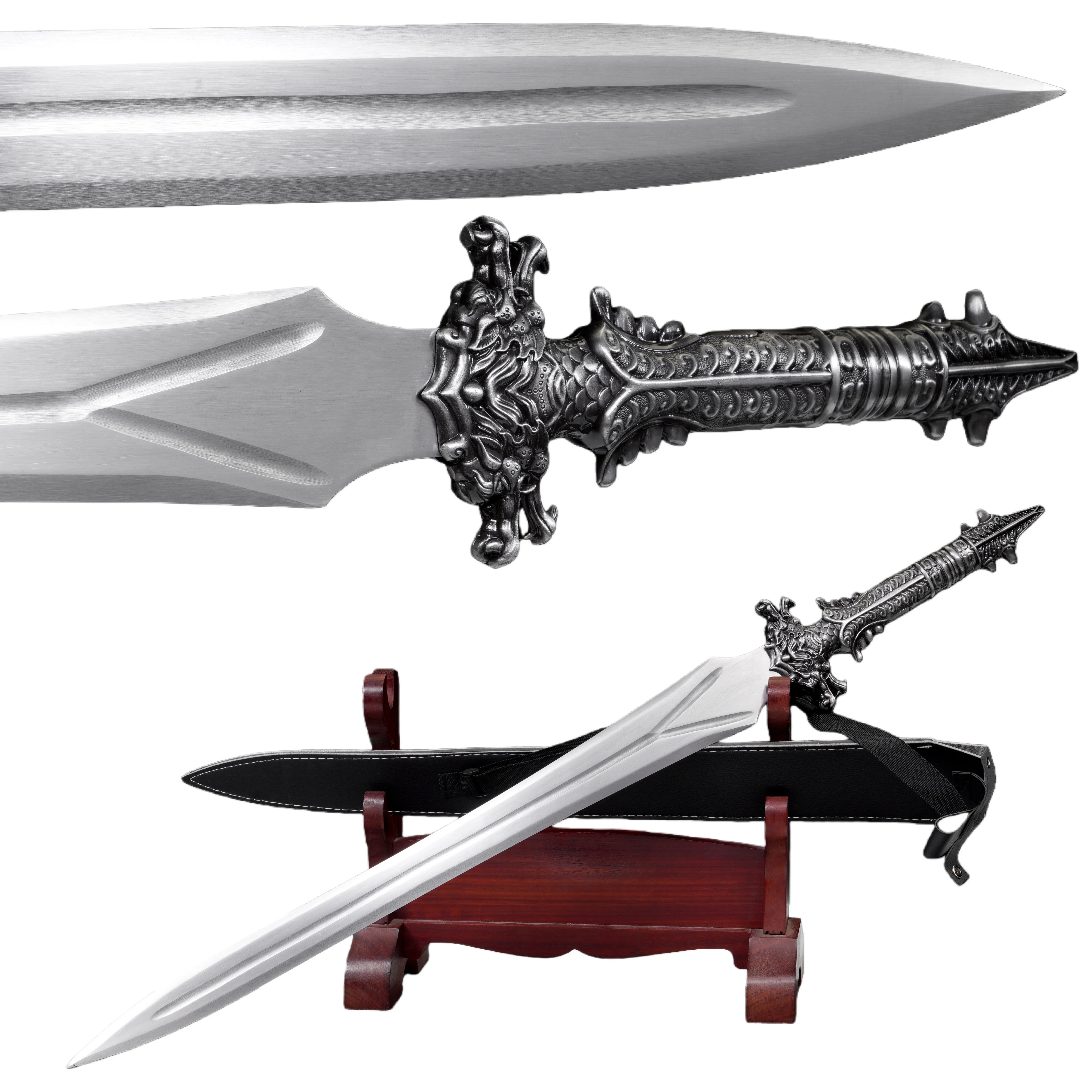 Medieval European Templar knight sword katana Knight Ninja Viking training combat samurai sword,full tang,handcrafted,martial