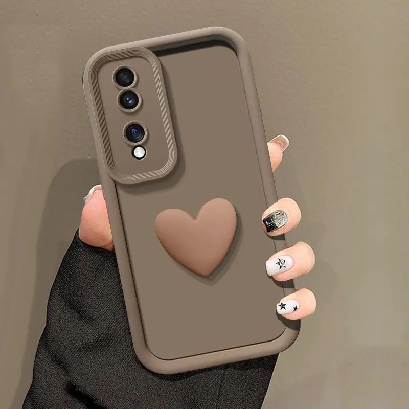 Korean style Cute DIY Love Heart Pure Color Phone Case For Motolora G10 G20 G30 G54 G14 G9 Play Soft Slicone Back Cover Coque