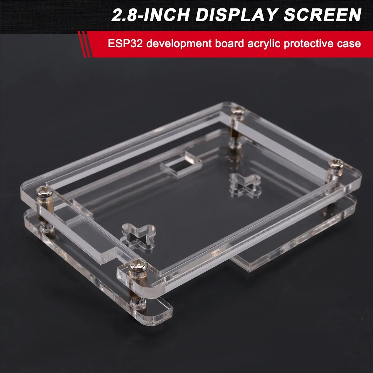 

[ABDH] Acrylic Case for 2.8 Inch Display Screen ESP32 Development Board LCD TFT Module with Touch WROOM Protective Shell