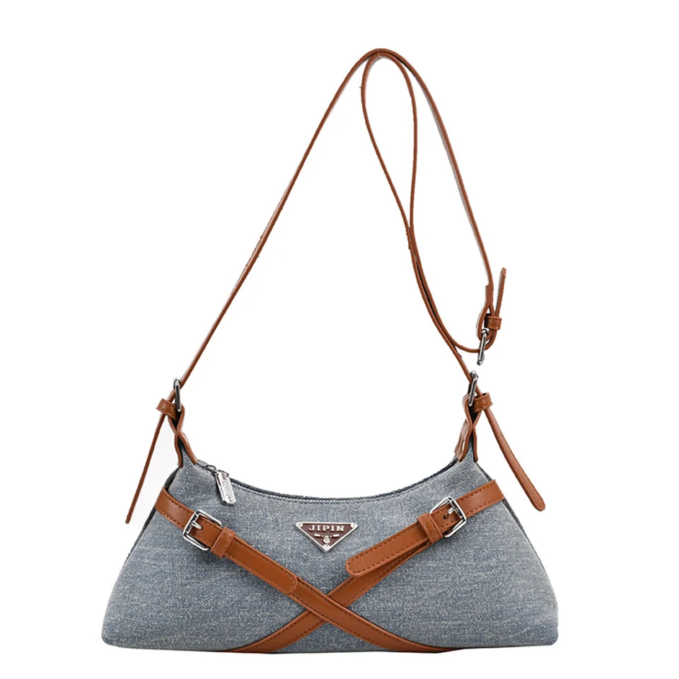 Denim Cloth Women Large Shoulder Bags Female Crossbody Bag Top-Handle Messenger Bags High Quality Vintage Totes Casual Handbags