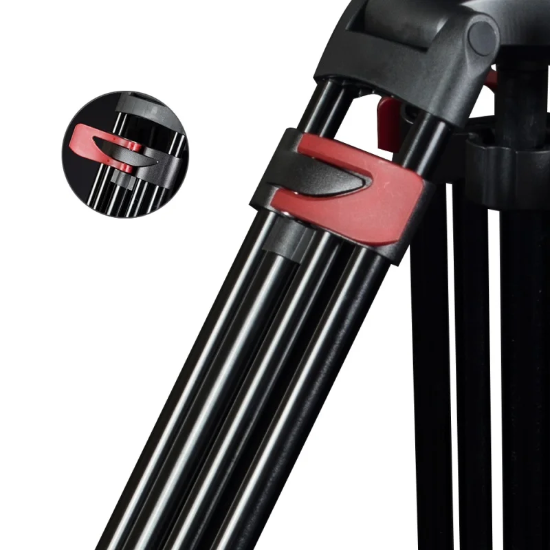 Miliboo MTT609A bez głowicy przenośny statyw aluminiowy do profesjonalnej kamery wideo/DSLR Stand Ground Extension