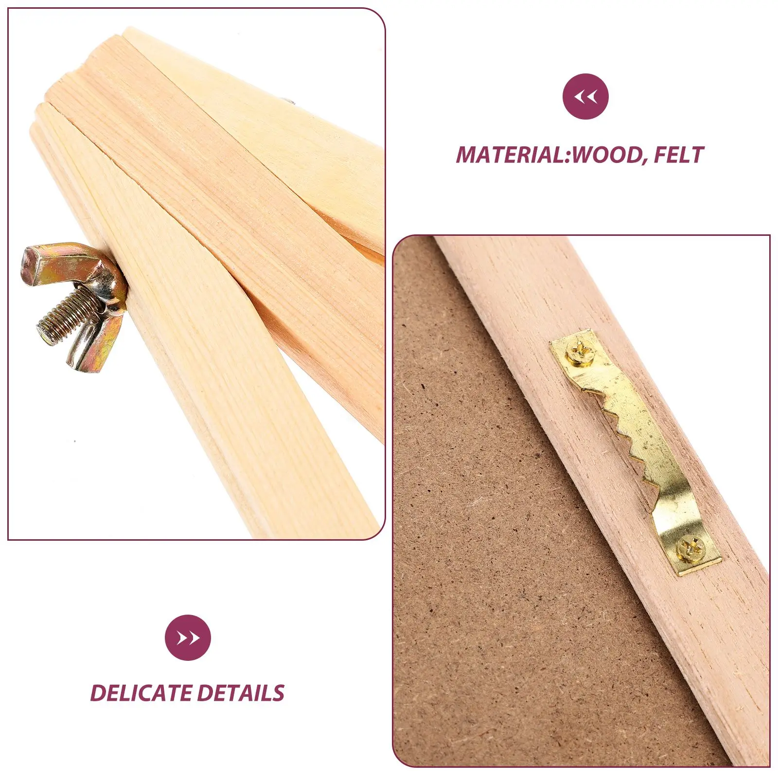 1Pcs Felt Letter Board 240 Letters Double Sided Wooden Frame Message Board Baby Shower Wedding Decor Announcement Display