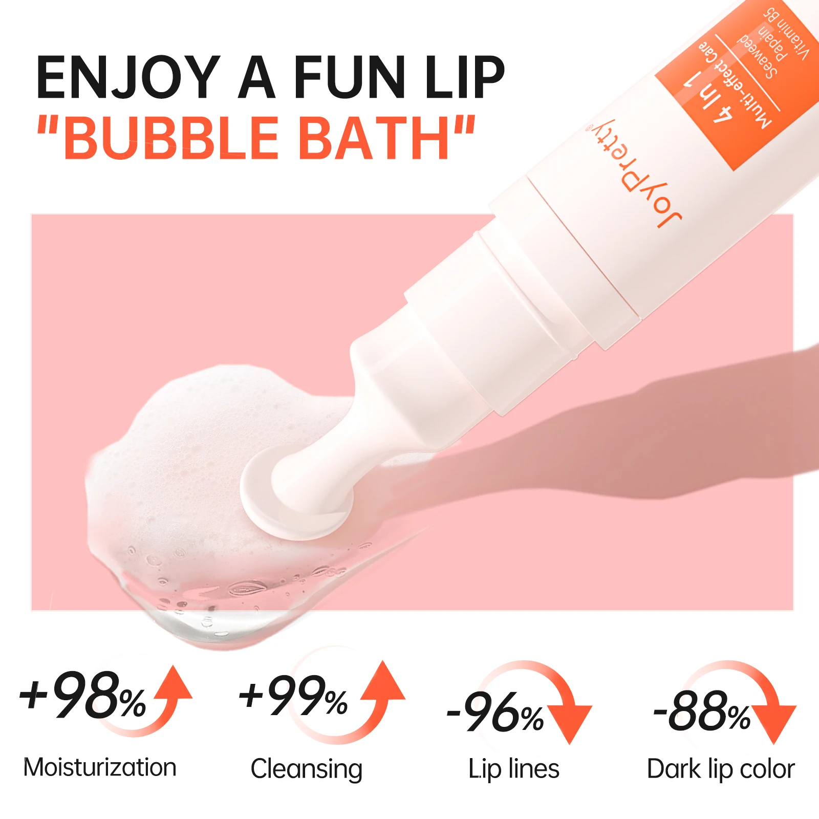 Bubble Lip Mask Whitening Moisturising Treatment Dark Lip Brightening Dullness Removal Exfoliation Lip Skin Care Beauty Health