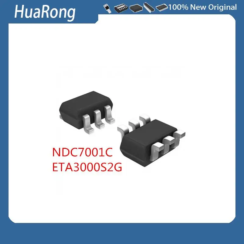50Pcs/Lot   NDC7001C   ETA3000S2G    SOT23-6