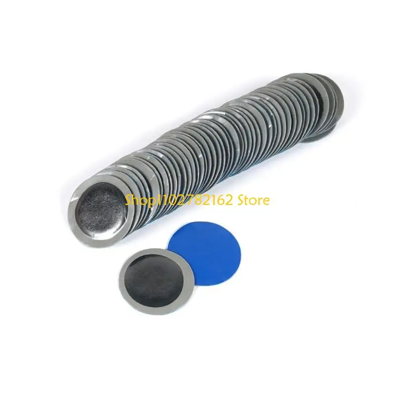547B Round Tire Puncture Patches for Car Bike and Motorcycle Tires, PU Patch Jar for Travel Repair and Garage Supply