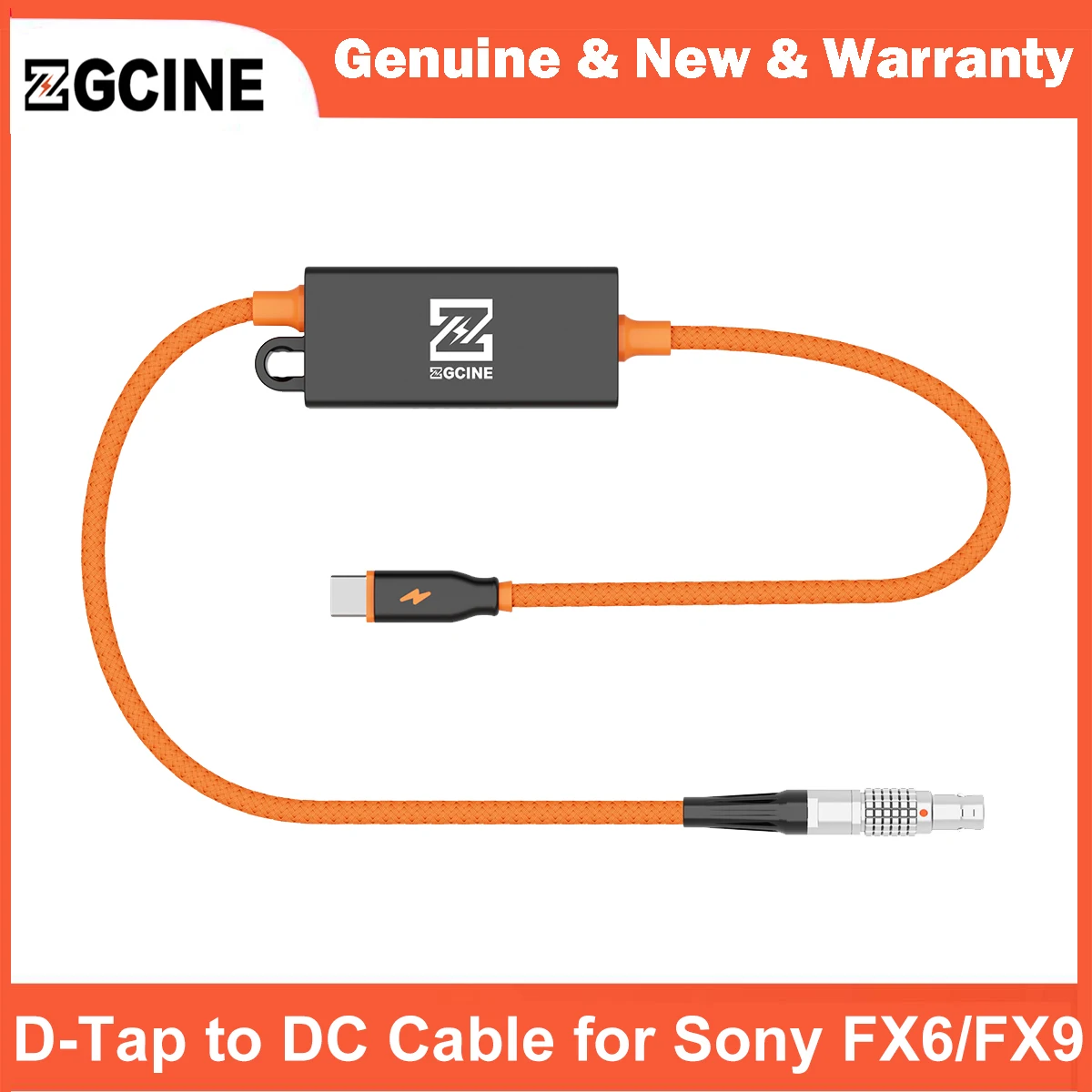 ZGCINE Straight 2Pin to USB-C PD Power Cable 65W Fast Charge Bidirectional 100W Max 1/4