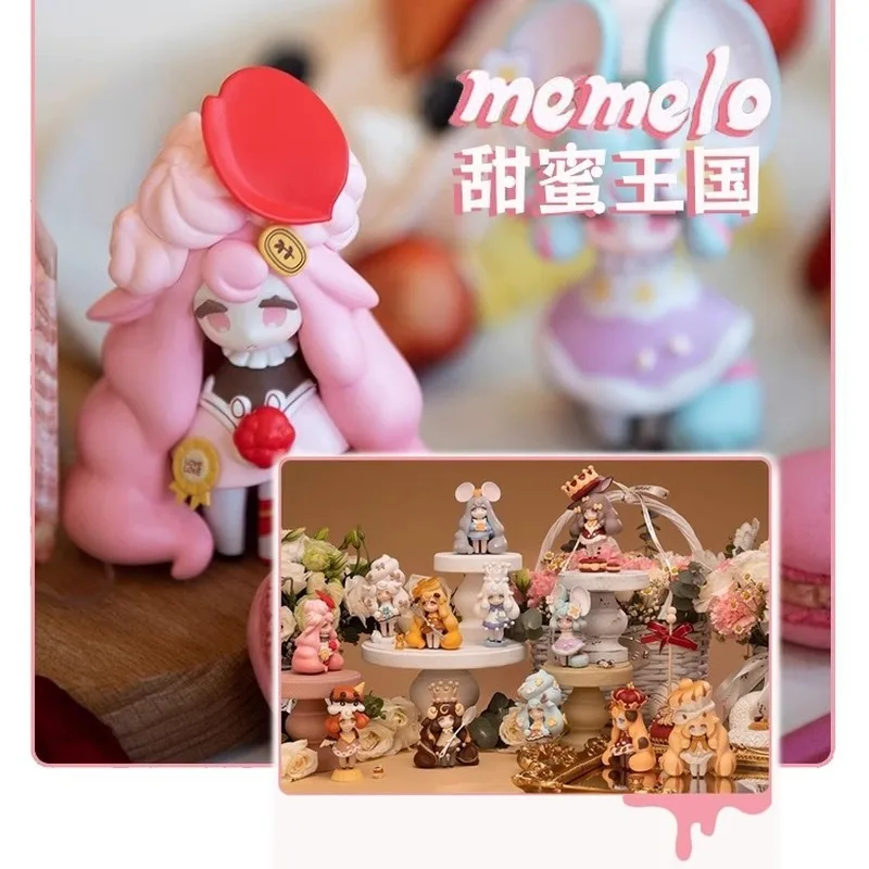 

Authentic Memelo Sweet Kingdom Blind Box Macaron Fashion Play Handmade Doll Decoration Girl Gift Dessert Cute Creative Doll