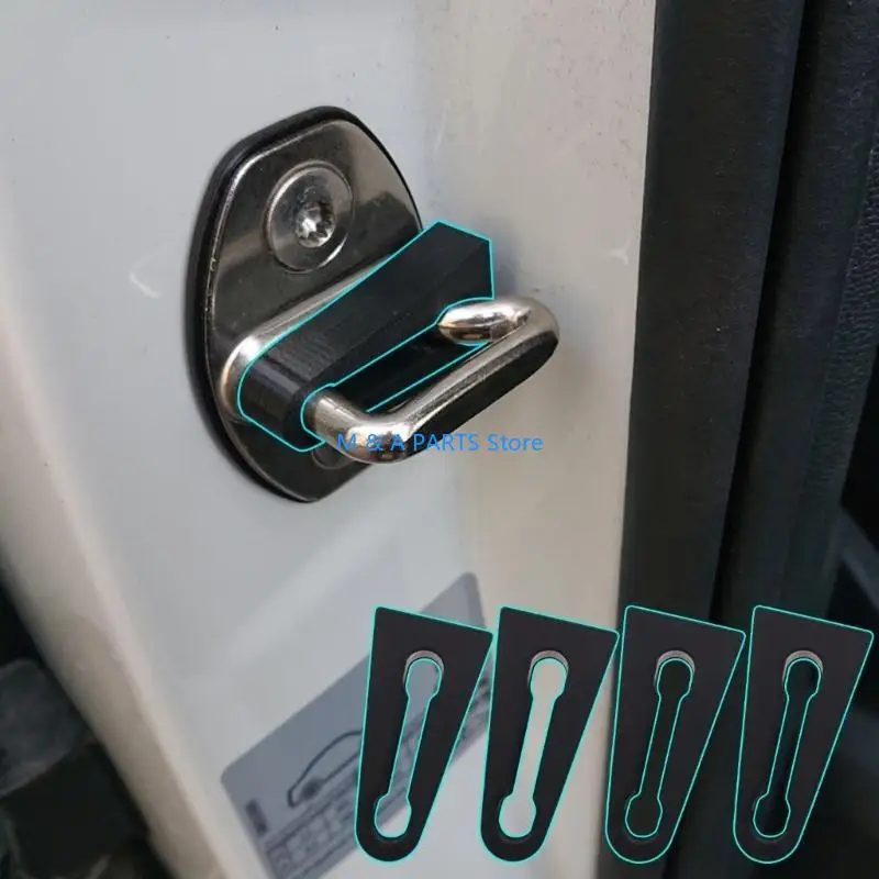 U1JF 4Pcs/Set Car Door Lock Sound Deadener Damper Buffer  Deaf Seal Buffer