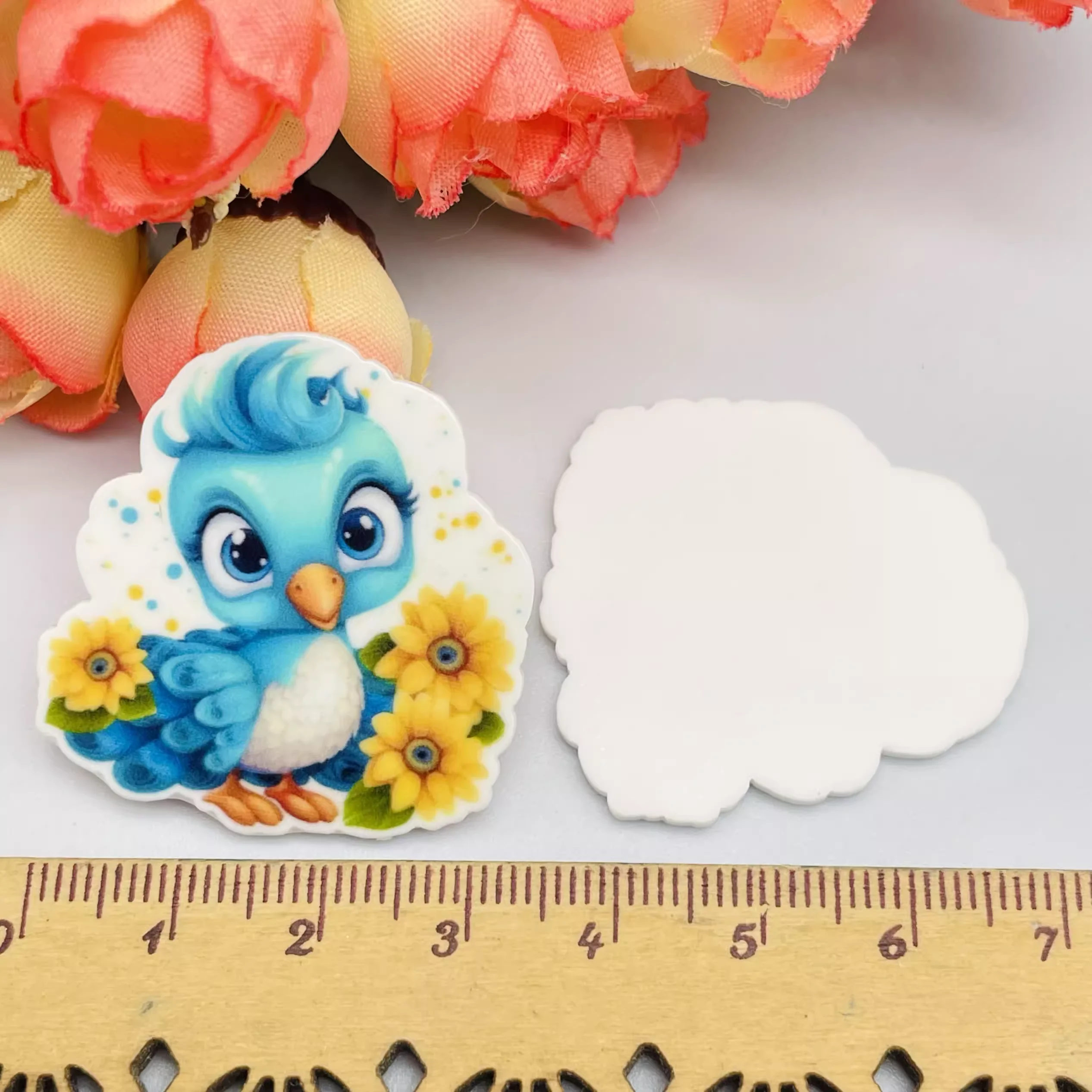 10pcs Cute animals Resin Planar  back Art Decoration Charm Craft DIY Hair Ornament Accessories,