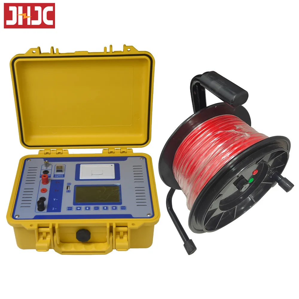 JHD2510 10A DC Grounding Down Conductor Earth Tester Micro Ohm Meter Continuity Breakover Resistance Tester SPDA Measurement