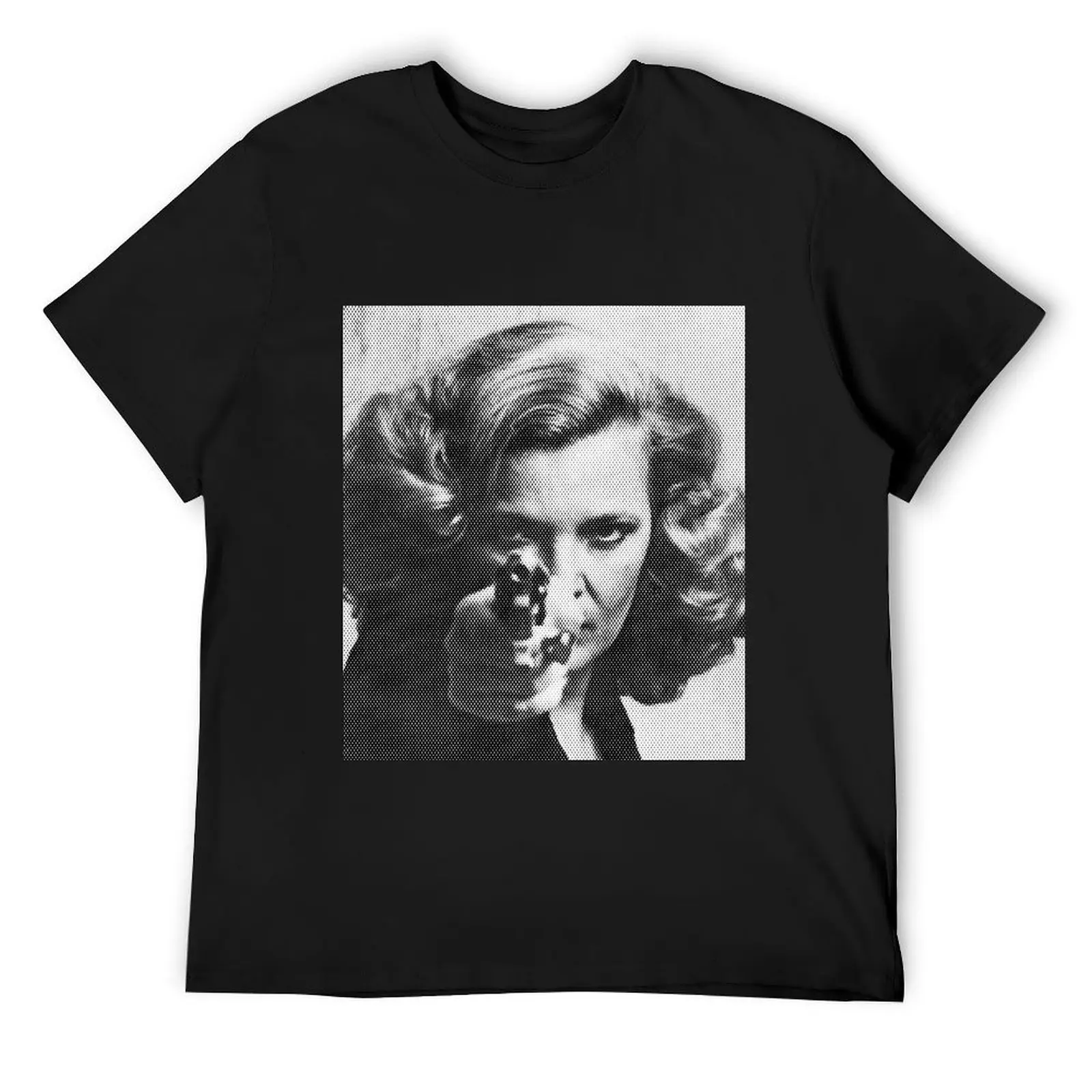 Gena Rowlands Portrait In Black & White T-Shirt shirts graphic tee tops heavyweights mens graphic t-shirts anime