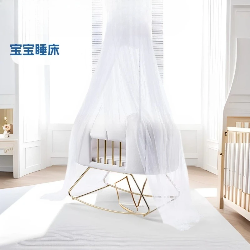 

Baby coaxing artifact cradle crib coaxing rocking chair