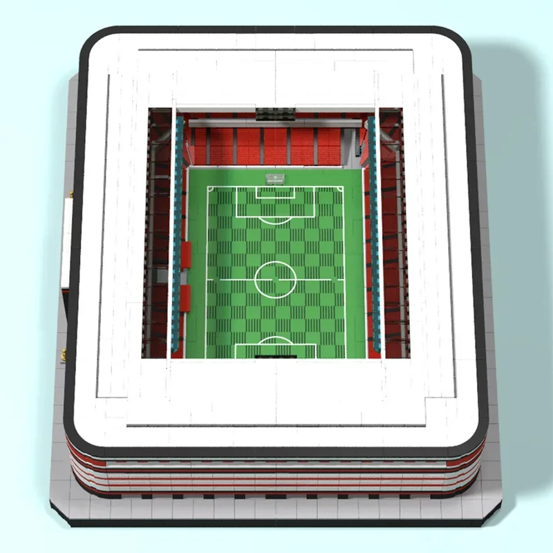 Modulare Stadt Gebäude Modell Moc Bausteine Fußballplatz Modell Ziegel DIY Montage Verwandlung Urlaub Set Spielzeug Geschenke