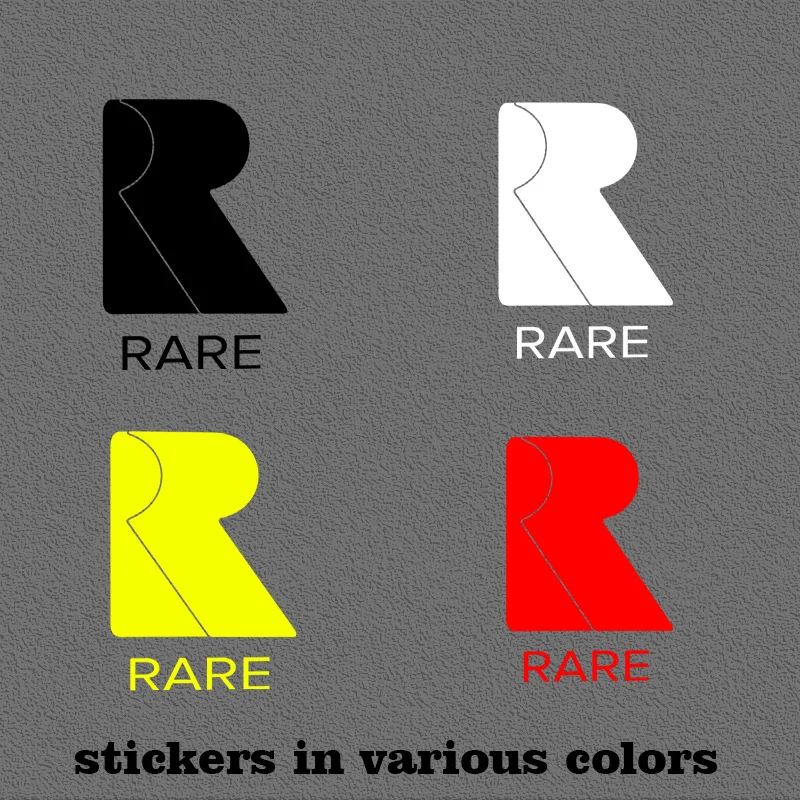 

Geometric Letter R & Text Pattern Multi-Color Vinyl Sticker for Car Laptop DIY Decoration (Black/White/Yellow/Red Color Options)
