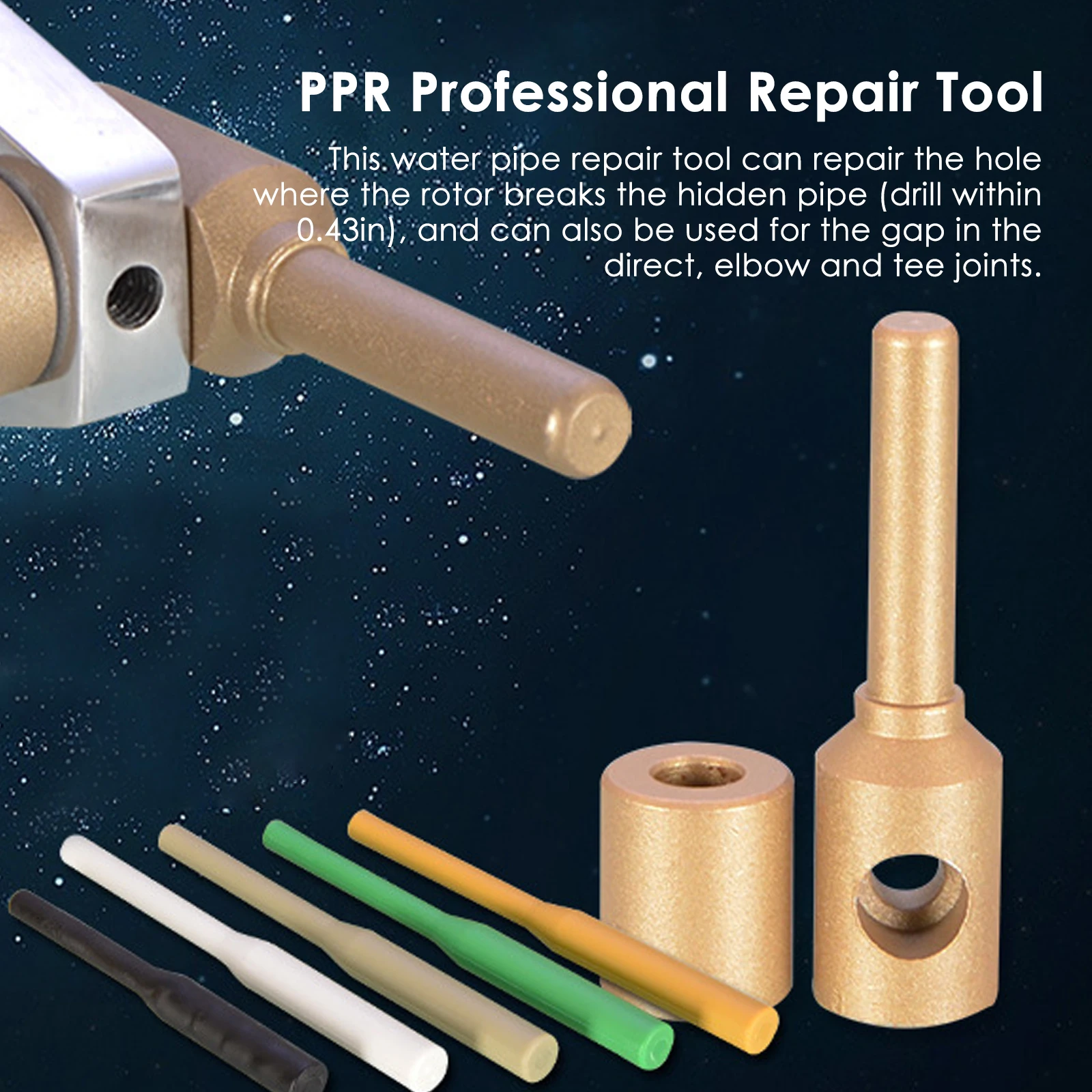 Quick Ppr Water Pipe Repairer Super Leak Proof 7mm 11mm Melt Stick Aluminium Auxiliary Connection For Hand Repair Tools