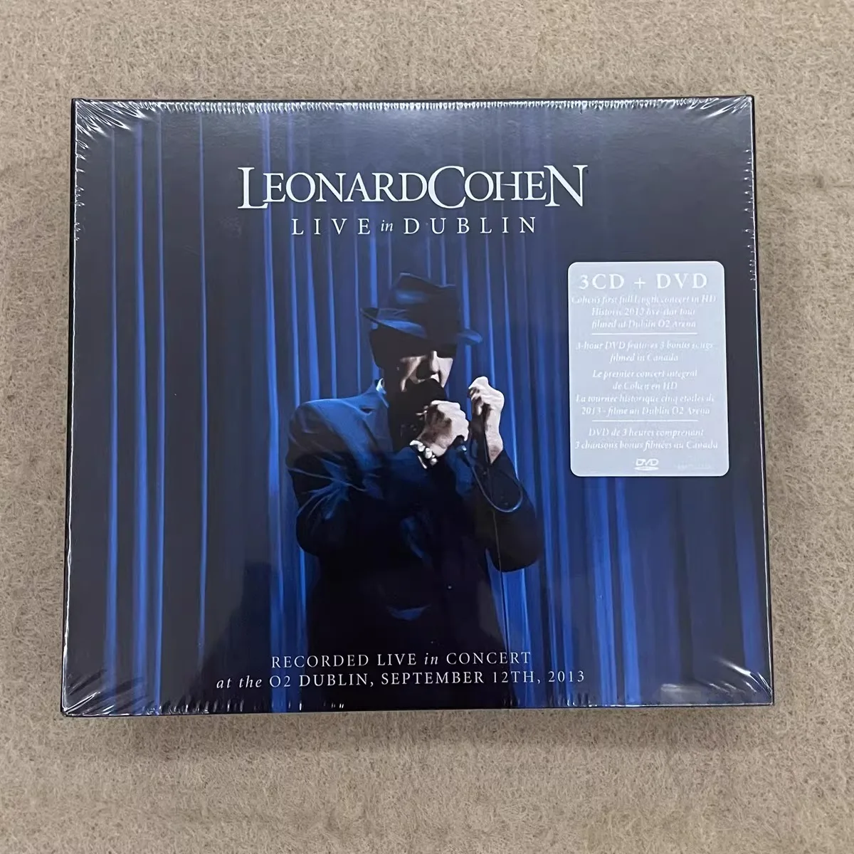 

Leonard Cohen Live in Dublin 3CD + DVD Classic Live Performance Deep Vocals Poetic Folk Songs for Music Fans and Collectors