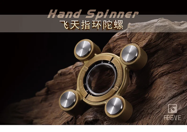 

Finger spiral copper stainless steel combination fidget spinning toy decompression decompression EDC