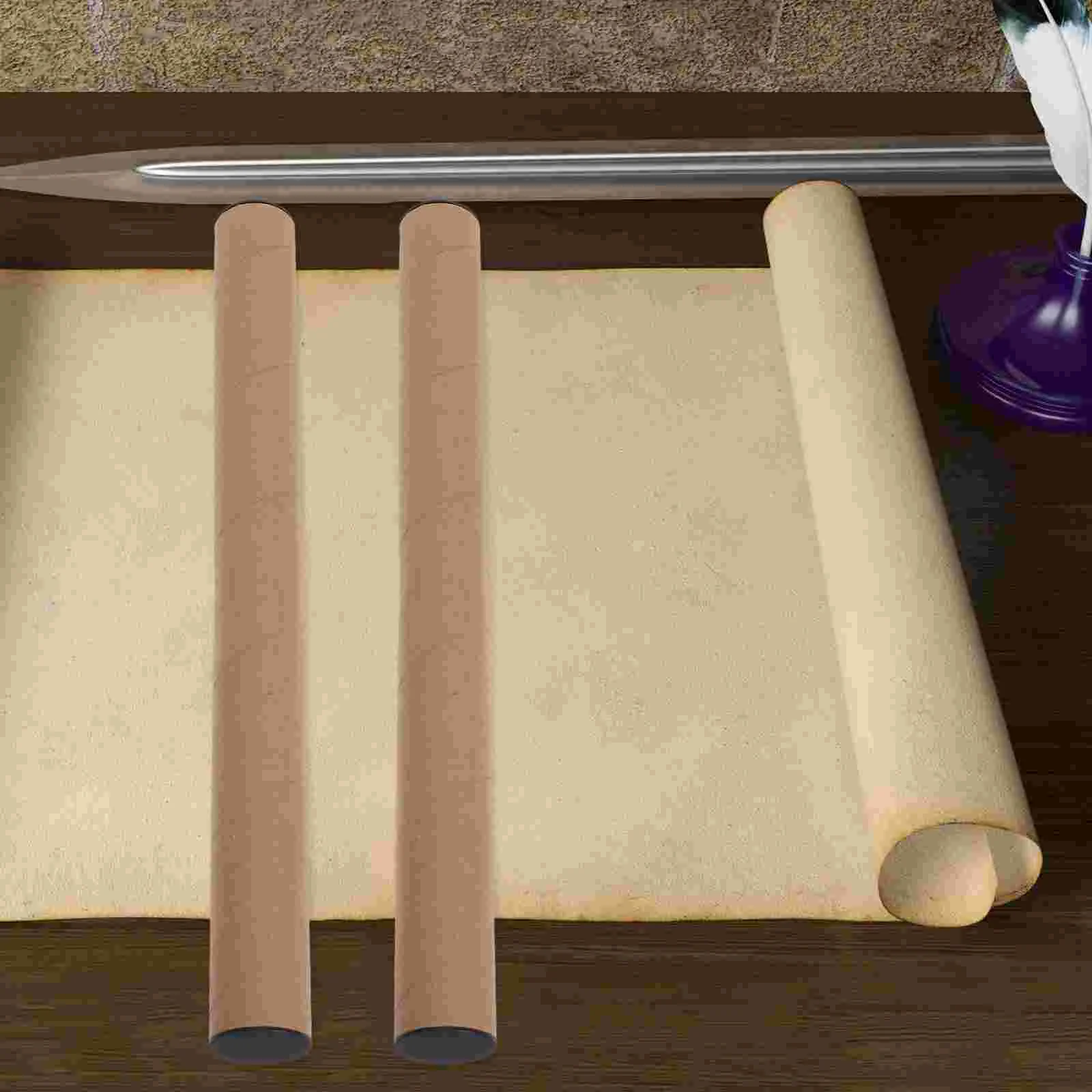 10 Pcs Shock-proof Packaging Bags Mail Shipping Paper Tube Poster Cardboard Tubes Posters Storage Rack