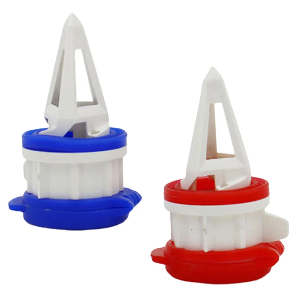 2 Pcs Drink Deflector Beverages Milk Extension Mouth Abs Carton Caps Keep Fresh Diverters