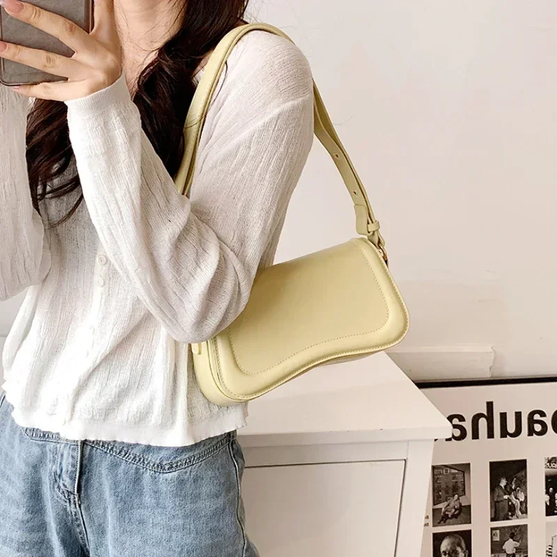 Women's Shoulder Bag Underarm Portable Fashion Luxury High Quality Color Beautiful Crossbody Bags For Girls