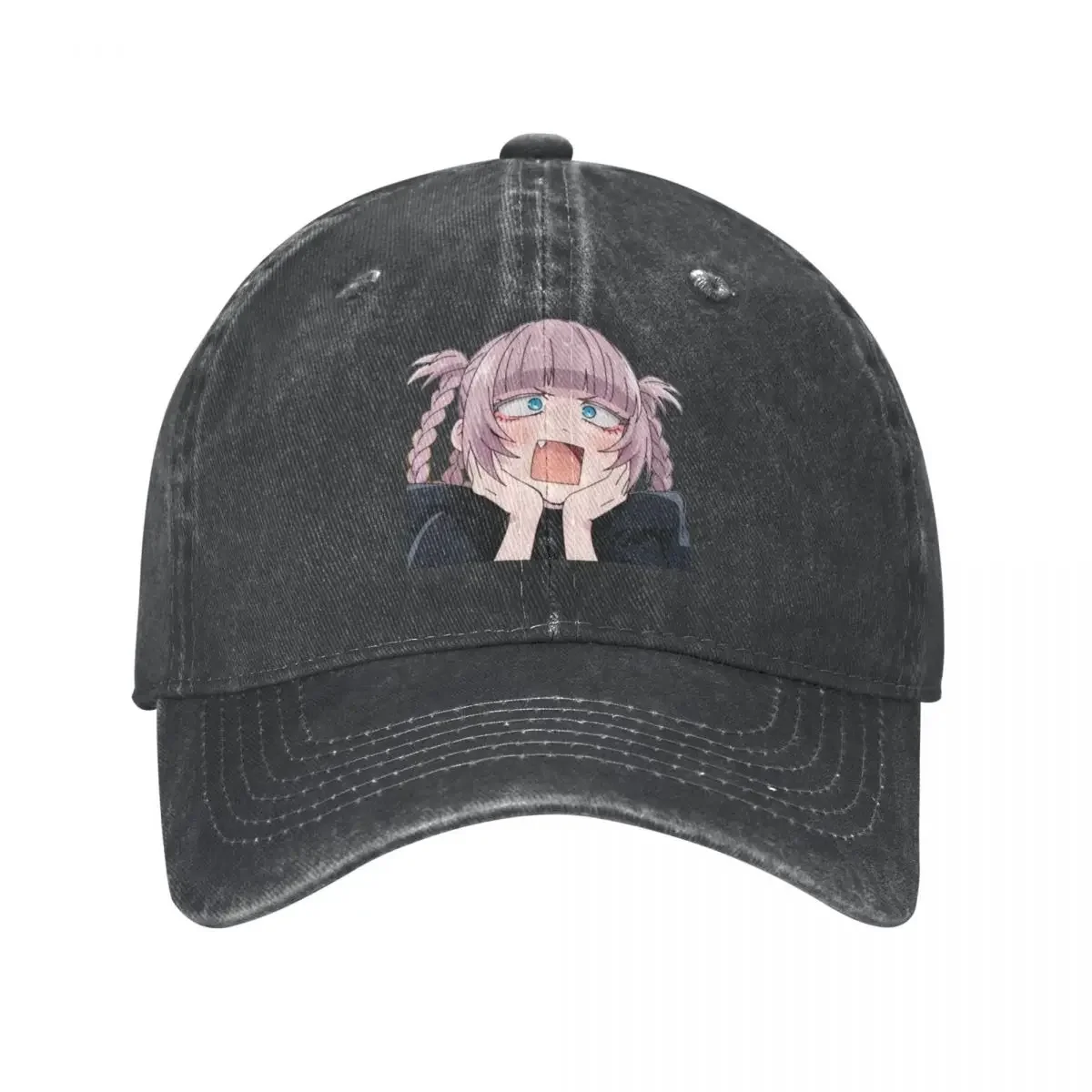 2022 New Fashion Denim Nazuna Nanakusa Surprised Baseball Cap Dad Spring Summer Hats Call of the Night Anime Casquette Gorras