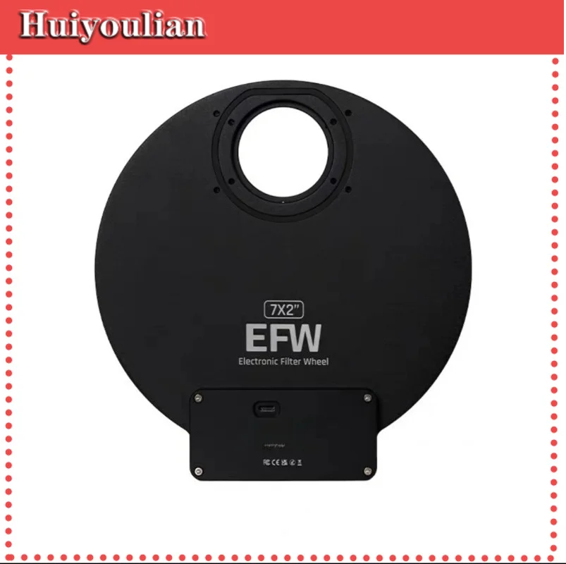 

2 Inch EFW Electronic Filter Wheel 7 Slot 5 Slot Option Support 1.25 Inch 50mm Unmounted Filter for Astrophotography