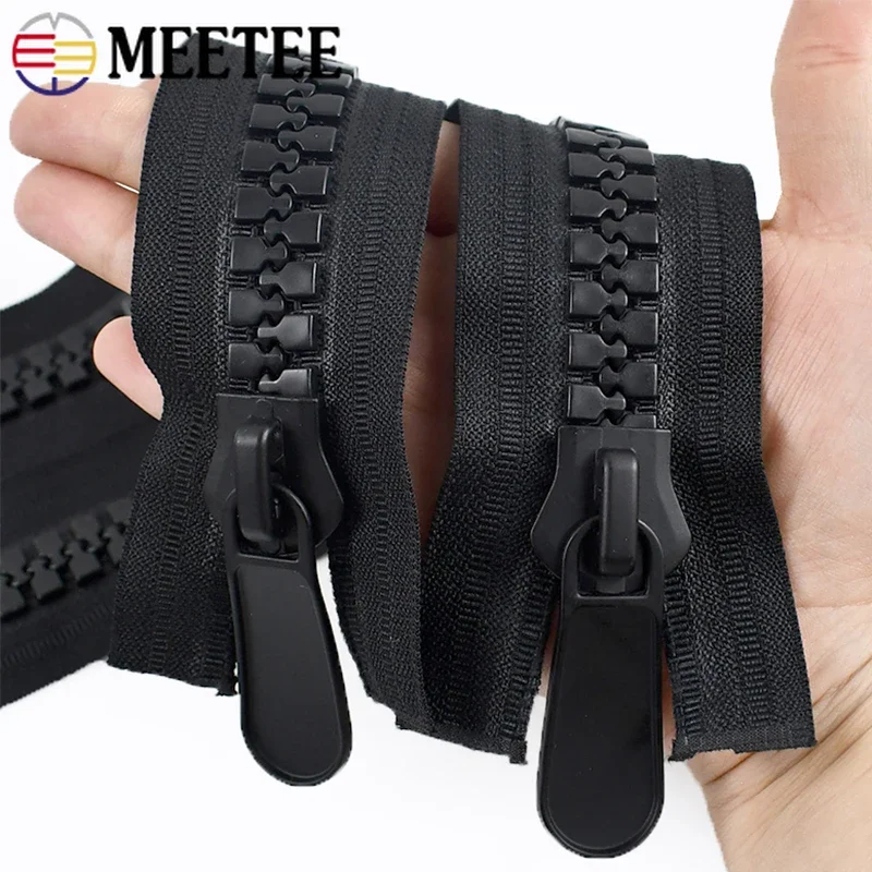 

1Pc 20# Extra Large Resin Zipper Double Slider Open-End Over Sized Zippers for Sewing Jacket Tent Garment Decor Zip Accessories
