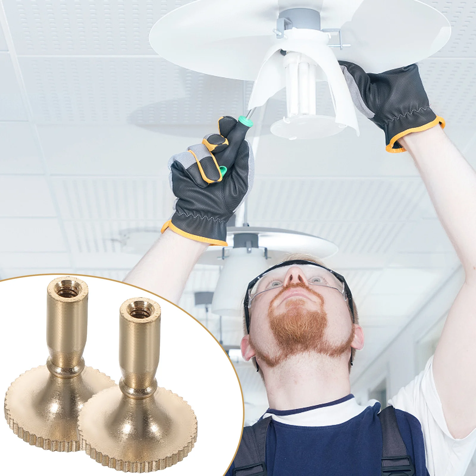 

2Pcs Metal Handle Lamp Replacement Turn Knobs Socket Switch Replacement for Table Floor Wall Lamps Lamp Parts Light Turn Knobs