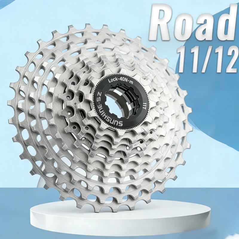

SUNSHINE 11 12 Speed HG Road Bike Cassette 11 28t 32t 34t 36t K7 Sprocket Freewheel Lightweight 11S 12S