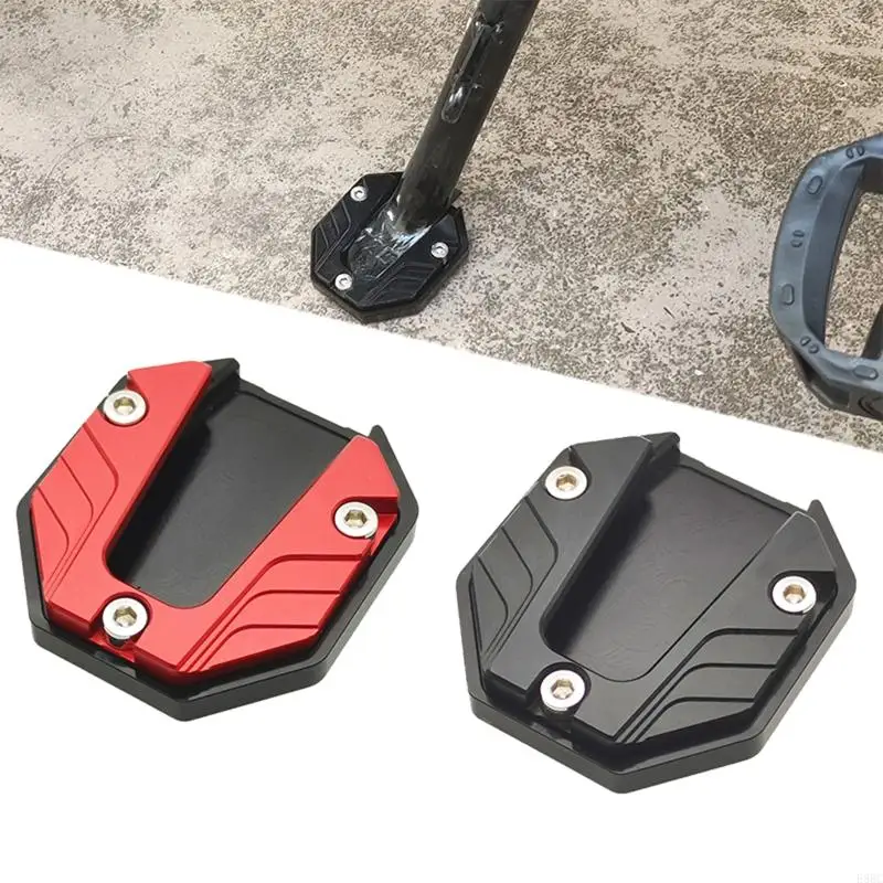 Universal Scooter Motorcycle Bike Kickstand Extender Foot Side Stand Extension Pad Support Plate Anti-skid Enlarged Base