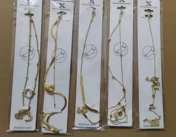 new fasion stainless steel womens anklets mix styes 10 pcs /lot