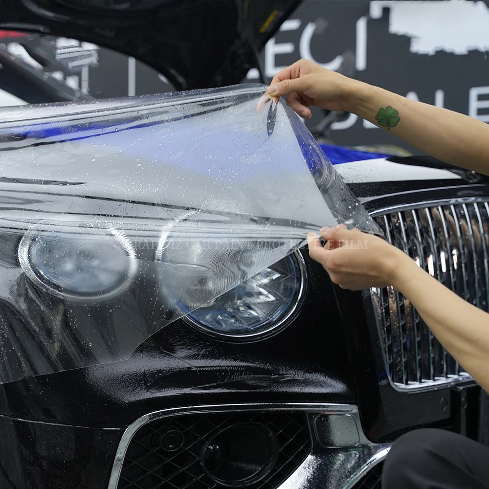 

Wrapwiz Car Paint Protective Film Scratch Proof Vinyl Wrap Sticker Black TPU Car PPF