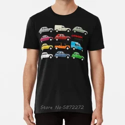 Variety T-Shirt Citroen 2cv Deux Chevaux Deuxchevaux Type Az Charleston Classic Tshirt Men Cotton Tees Tops Harajuku Clothing