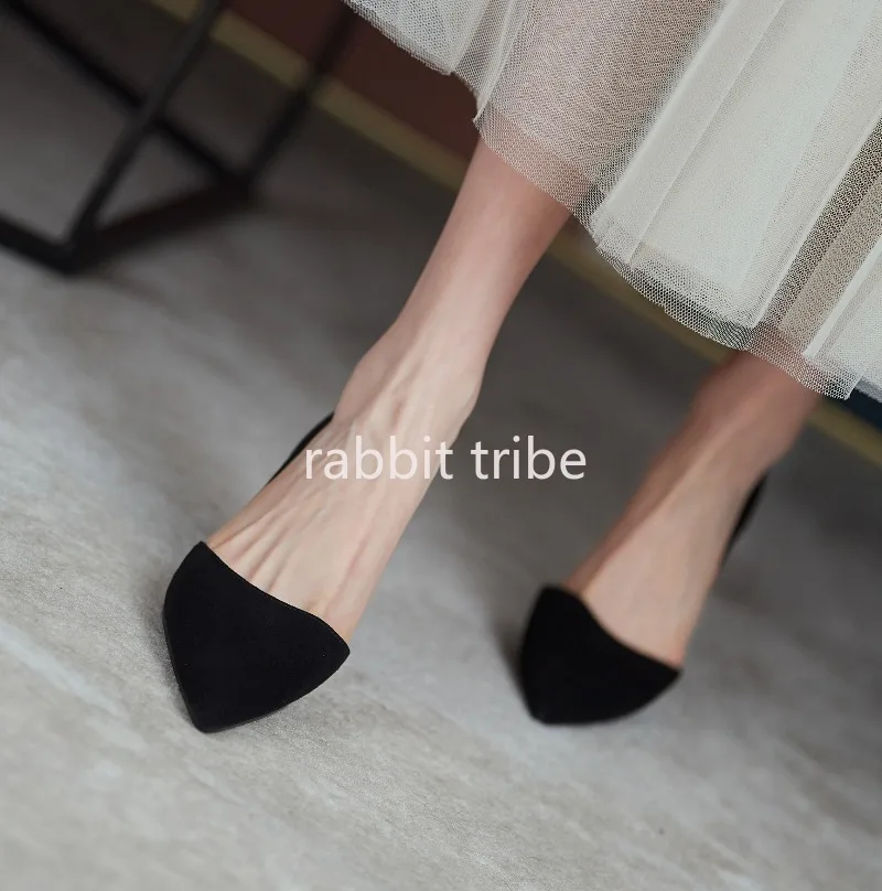 صنادل نسائية مكونة من قطعتين بتصميم عصري جديد لعام 2025 مع وجه جلدي مدبب، صنادل نسائية فاخرة بكعب عالٍ #4