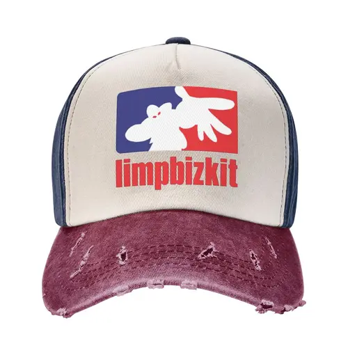 Limp Bizkit Gorras de béisbol Retro desgastado Denim Sun Cap Unisex Entrenamientos al aire libre Ajustable Gorras Sombrero